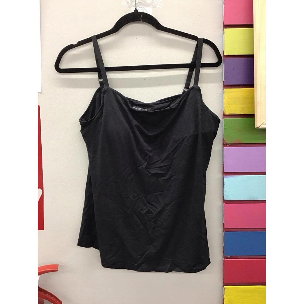 Colleen Lopez womens cami size Large black super soft new from HSN